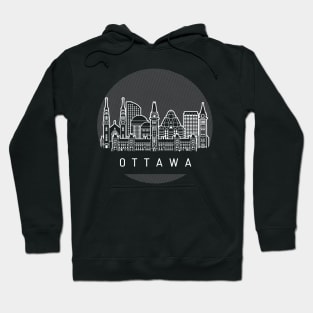 Ottawa Canada Skyline Hoodie